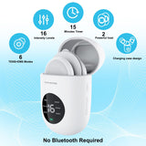 TENS Unit - Wireless Muscle Stimulator for Pain Relief, Dual Channel 16 Intensity TENS EMS Machine, LED-Display Rechargeable Cordless Portable Remote Feet/Leg/Shoulder/Lower Back/Neck Massager