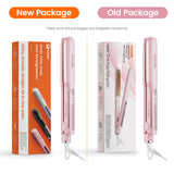 Faszin Professional Hair Straightener, 1.18 inch Ionic Titanium Plate, 20S Fast Heat Up Flat Iron with Clear LED Display, 2 in 1 Straightener and Curler Styling Tool for Straighten Hair (Pink)