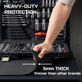 ONREVA Workbench Mat 24X48 Inches, EVA Rubber Work Mat, Protect Your Work Bench Top, Heavy Duty Pad for Tool Box Top, Table, Tool Station, Rolling Cabinet Cart Cover Liner Matt, 48"X24" 5mm Thick