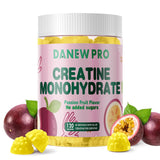 DANEW Pro Creatine Monohydrate Gummies 5000mg for Men & Women, Creatine Monohydrate for Muscle Strength, Muscle Builder, Energy Boost, Pre-Workout Supplement(120 Count)-Passion Fruit Flavor