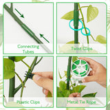 16 Pack Plant Support Stakes, Detachable Monstera Climbing Stakes