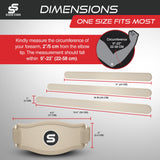 Sleeve Stars Tennis Elbow Brace for Women - Adjustable Tennis Elbow Strap, Golfers Elbow Brace for Men, Counterforce Brace for Tennis Elbow for Tendonitis Relief, Fits 9"-23" (Single/Beige)