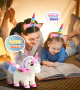 Unicorn Toys for Girls Age 4-6 Unicorns Gifts, Walking Talking Singing