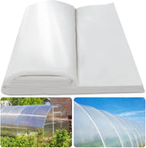 Laapee Greenhouse Plastic Sheeting 8' x 25' 6 Mil, Clear UV Resistant Heavy Duty Polyethylene Film, Thick Greenhouse Cover for Garden, Farm, Agriculture