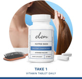 Elon Matrix 5000 - Biotin 5000mcg Vitamins for Hair Growth w/Extended Release - Promotes Healthy & Strong Hair - Pack of 2 (120 Day Supply)