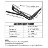1X Auto Vent Opener Solar Automatic Window Opener for Greenhouse Heat Sensitive Roof Vent Opener Auto Vent Kit Gardening Tools Greenhouse Accessories Hothouse Roof Vent Kit (Dual Spring Up to 15lbs)