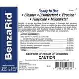 BenzaRid Pro Mold Killer Fungicide Disinfectant including Aspergillus Niger (Black Mold) H5N1 Pack | Multi-Purpose Fungicide, Mildewstat, Disinfectant, Virucide | EPA Reg. 1 Gal + 32 oz.