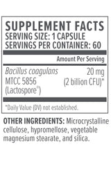 Biote Nutraceuticals - Bacillus COAGULANS - Gut + Digestive (60 Capsules)