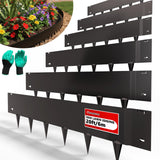 40"x10" Metal Landscape Edging, 6-Pack (20ft Total) – Rustproof Galvanized Steel Garden Border, Lawn & Flower Bed Edging, Decorative Hammer-in Outdoor Landscaping Border for Yard, Pathways & Driveways