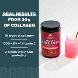 Ancient Nutrition Collagen Peptides Powder, Multi Collagen Protein, Women & Men, Vitamin C, Probiotics, Hydrolyzed Collagen, Supports Skin, Joints, Gut Health, Strawberry Lemonade, 24 Servings