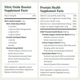 Snap Supplements Prostate Health Support Supplement Bundle with Nitric Oxide Booster – 90 Capsules & 60 Capsules