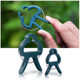 PERSZEN Plant Support Clips, 120 PCS Gentle Flower Plant Clamps for Supporting Vine Climbing Plants, Gardening Lever Loop Gripper Clips Help Stems Vines Grow Straight Upright, 2 Sizes in one Pack
