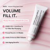 Abib PDRN Volume fill-it Booster Cream 2.5 tube | Facial Volume Plumping with PDRN 15,000ppm Peptides Retinal | For Forehead, Smile Lines & Neck Wrinkles | Anti-Aging Firming | 1.01 fl oz