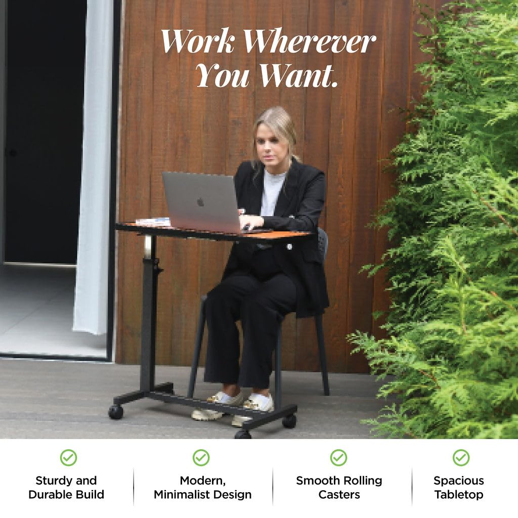 Medical king Adjustable Overbed Bedside Table with Wheels Bed Desk Over Bed with Wheels Hospital Table for Hospital and Home Use