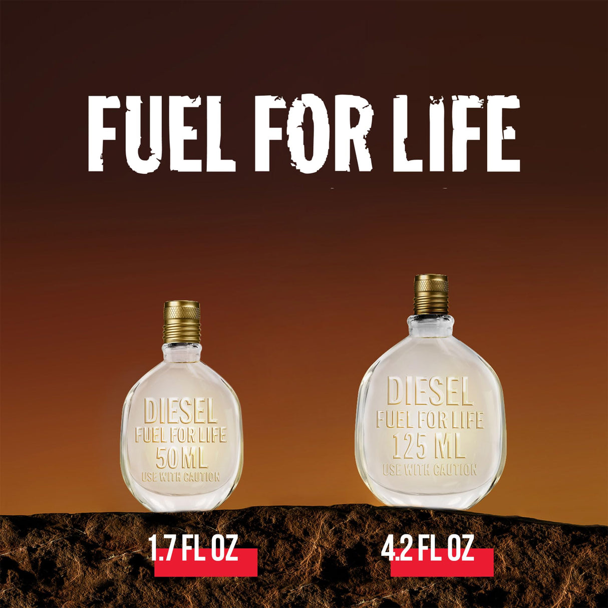 Diesel Fuel For Life, Eau de Toilette for Men, Woody and Ambery Scent With Notes of Anise & Lavender, 1.7 Fl. Oz.