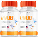 (2 Pack) Arialief Capsules for Nerve Health, Official Arialief Supplement Pills for Lasting Support, Aria LIEF PrimePalm for Sciatica, Aria Leaf Advanced Nerve Pill Natural Ingredients (120 Capsules)