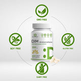 DIM Supplement 300mg, 240 Caps, 4 Months Supply | Estrogen Balance for Men & Women | Diindolylmethane Plus Black Pepper Extract for Enhanced Absorption | Hormonal & Skin Health Support