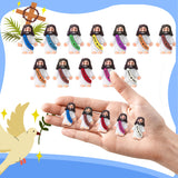 120Pcs Little Jesus Figures, 120pcs Action Figures Little Jesus Figurines in Bulk, Jesus Love You Figures, Religious Gifts for Christians Women Mom Easter Egg Stuffers Fillers, for Christmas (120)