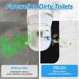 4 Pack Toilet Mats,Upgrade Toilet Floor Protector from Urine,Toilet Rugs U Shaped Washable,Toilet Mats for Bathroom,Around Toilet Floor Protector,Potty Training Mats for Bathroom