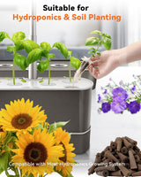 LYKOCLEAN Herb Seed Pod Kit Compatible with AeroGarden Hydroponics Growing System, Complete Indoor Gardening Supply (Vibrant Flower, 8-pods)