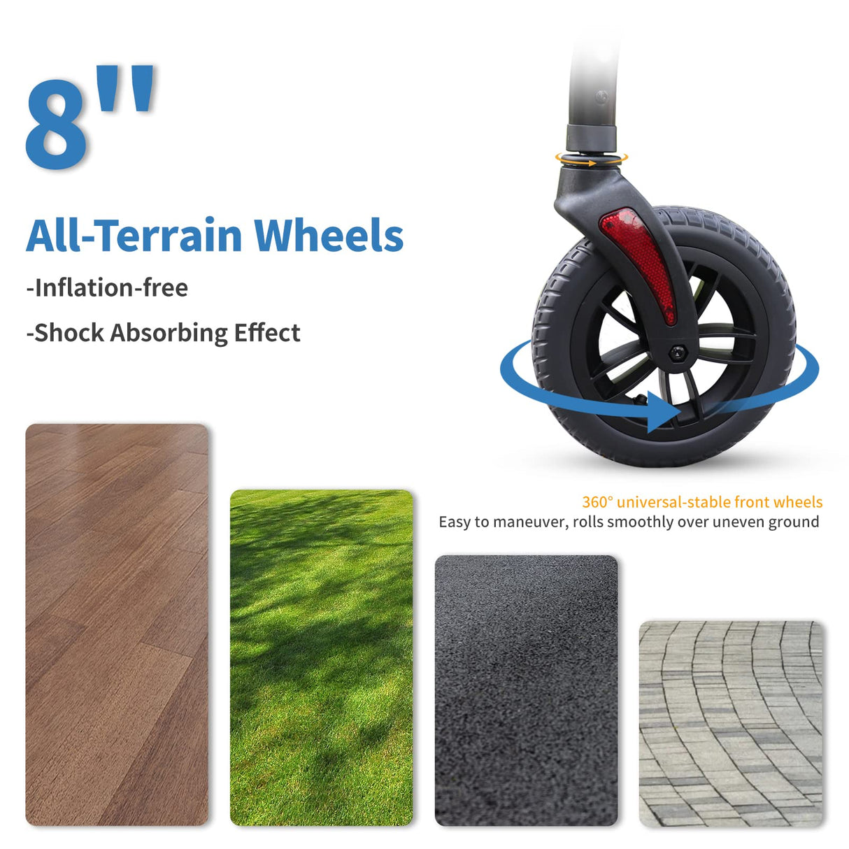 FlyingJoy Rollator Walkers for Seniors, Foldable Rolling Walker with Ergonomic Seat, Armrest, Brake, and Wide Backrest, Adjustable Height, Weight 300 lbs, 8" 4 Wheels Suitable for All Terrains, Pink