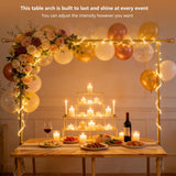 Over The Table Rod Stand with Clamps, Gold Table Arch Stand with Clamps