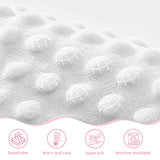 Bow Minky Baby Blanket 30 x 40 Inches for Girls, Soft Plush Receiving Blanket with Dotted Back, Gift for Toddler Newborn Infant Christmas Birthday Baby Shower