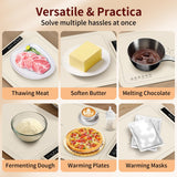 Warming Mat for Food - Electric Silicone Food Warming Tray for Buffet, Rollable Food Warmer Mat for Countertop, Fast Heating Mat with Timer and 4 Heat Levels, Portable Heating Pad for Parties Family