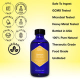 Lemon Essential Oil, Food Grade, for Cooking, Baking – 100% Pure, Lemon Oil, by Zongle Therapeutics, 4 OZ