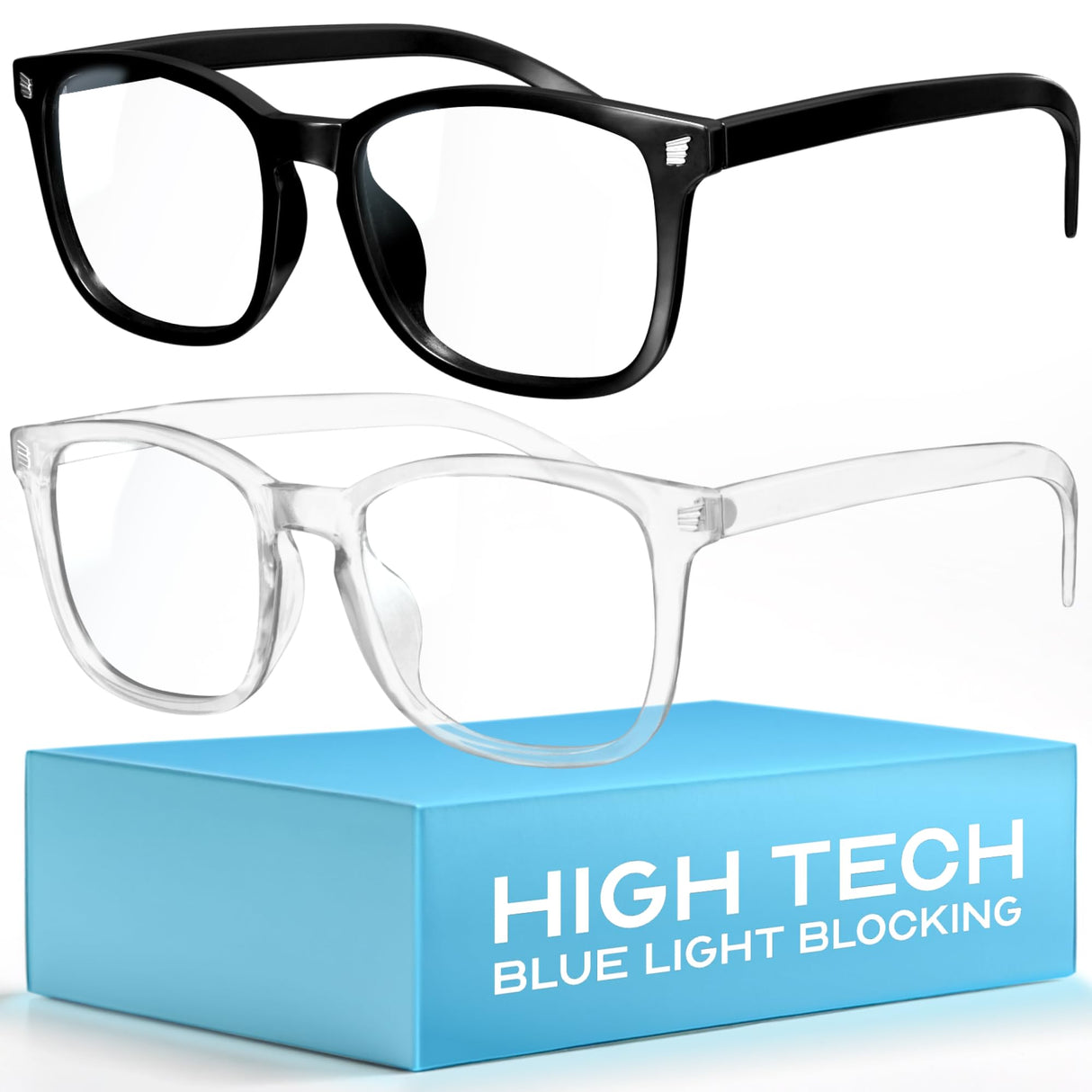 livho High Tech Blue Light Glasses - Advanced 99% Blue Light Blocking Computer Glasses - Anti Eyestrain & UV Glare Protection