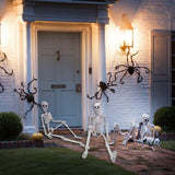 2 Pack 36in Posable Plastic Skeleton Halloween Decor - 3 ft Halloween Decor