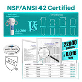 ICEPURE Under Sink Water Filter System, 3 Years or 22000 Gallons Ultra High Life NSF/ANSI 42 Certified, Removes Heavy Metals,Chlorine,Direct Connect Under Counter Drinking Water System, USA Tech