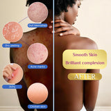 4 Pieces African Net Sponge – Premium African Net Sponge for Deep Exfoliation Quick-Dry and Reusable Mesh for Smooth Skin（Yellow Pink Purple Blue）