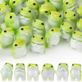 Novabright 30 Pcs Mini Resin Frogs Figurines Small Mini Frogs Figurines to Hide Bulk Miniatures Frog Statue Gift for Home Desktop Miniature Fairy Garden Dollhouse Outdoor Decoration for Summer Party