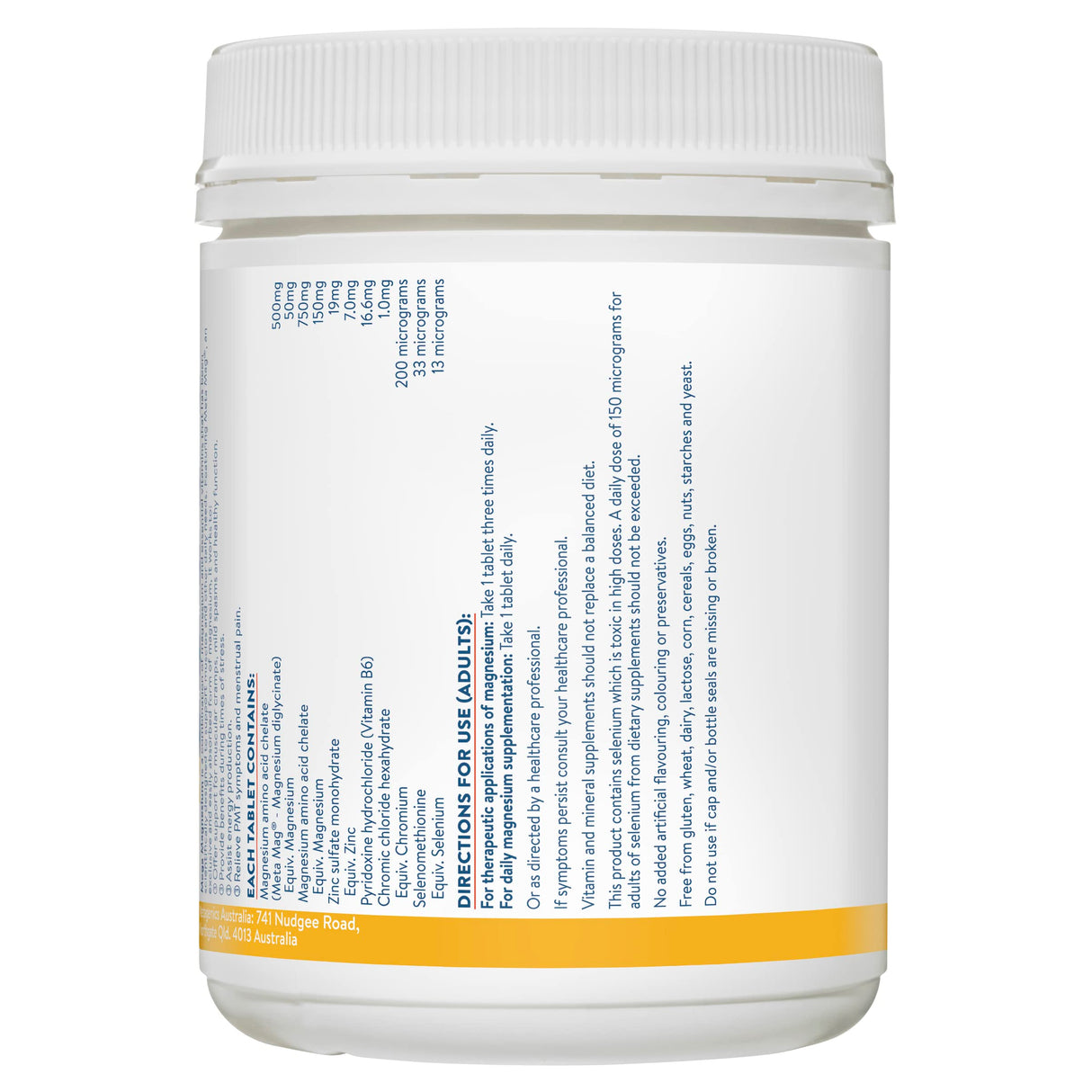 Ethical Nutrients Mega Magnesium - Relieves Muscle Cramps & Spasms, High Strength - 240 Tablets