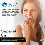 Trace Minerals Beef Organ, 600mg - Bone & Energy Health Support Supplement - Nutritional Supplement Aids Healthy Organs - Healthy Hearth & Immunity Support with Minerals - 180 Capsules (30 Servings)
