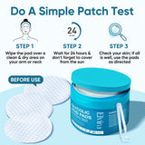 Elvira Korean Skincare Anti-Aging & Glycolic Acid Exfoliating Facial Pads With 10% Glycolic Acid, 2% Salicylic Acid & Niacinamide - 60 Toner Pads, Daily Peel Treatment for Acne Prone Sensitive Skin