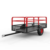 GarveeLife ATV UTV Tow Behind Dump Trailer 1600 lbs 22 Cubic, Red