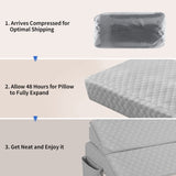 EUHAMS Twin Size Bed Wedge Pillow - Bed Gap Filler Mattress Wedge Headboard Pillow - Fill The Gap (0-7") Between Headboard and Mattress for Sleeping Backrest Pillow (39"x10"x6" Grey)