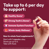 Strong Jaw Gum Restore - Gum Care + Teeth Vitamins - Gum Health & Oral Health - Supports Receding Gums & Gum Care - Dental Vitamins for Adults – 180 Capsules, Non-GMO Gum Health Supplements