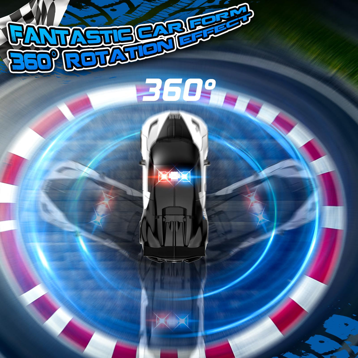 AONEPTR Remote Control Car, One-Click Becoming Robot Transforming Toys Car for Boys, Smooth Deformation, Demo Mode, 360° Rotation, Easy to Use, 2.4GHZ, LED Light, RC Cars for Christmas, Kids, White