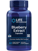 Life Extension Blueberry Extract Capsules - Whole Fruit Wild Blueberry Extract Supplement Pills- For Brain Health Support - Non-GMO, Gluten-Free ,Vegetarian - 60 Capsules