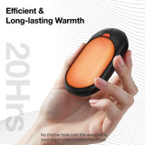 AI Hand Warmers Rechargeable 2 Pack, AI Smart Chips Electric Hand Warmers, 20Hrs Long Safe Heat, Portable Pocket Heater, Gifts for Christmas, Outdoor, Golf, Hunting, Camping Accessories -Black