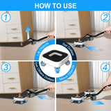 New Upgrade Furniture Sliders, Furniture Movers with Wheels, Furniture Lift Mover Tool Set with 360° Rotatable Wheels, Furniture Dolly for Moving Heavy Duty Sofa, Bed, Load Capacity Up to 750lb