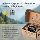 NATURAL SHILAJIT Resin - Shilajit for Men & Women with Fulvic Acid & Trace Minerals, Plant Based Nutrients for Energy, Immune Support & Vitality Resin