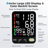 Blood Pressure Monitor, Extra Large 2 Cuffs Accurate Upper Arm Blood Pressure Machine for Home Use, 9-17''&13-21''Adjustable Blood Pressure Cuff, 6 inch Backlit Large Screen /3 User Mode