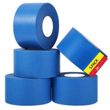 Fyguard 5 Rolls Painters Tape 2 Inch Wide, Blue Painters Tape Bulk 1.89In × 55Yd × 5 Rolls Blue Tape, Multi-Surface Masking Tape for Wall Painting Edge Treatment DIY Crafts, Total 275 Yards