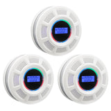 GiiHoo Smoke and Carbon Monoxide Detector Combo Powered by Battery, 2 in 1 CO & Smoke Alarm with LED Warning Light Indicators for Home, Travel, RV, Garage (3 Pack)