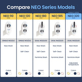 LUXE Bidet NEO 320 - Warm Water, Dual Nozzle, Self-Cleaning, Non-Electric Bidet Attachment for Toilet Seat, Adjustable Water Pressure, Rear & Feminine Wash (White)