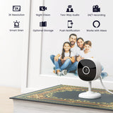 Indoor Cameras for Home Security 2K, Galayou Wireless Baby Monitor with Two-Way Audio, WiFi Cameras with APP for Phone, Smart Siren, Works with Alexa/Google Home(G7-4PACK)